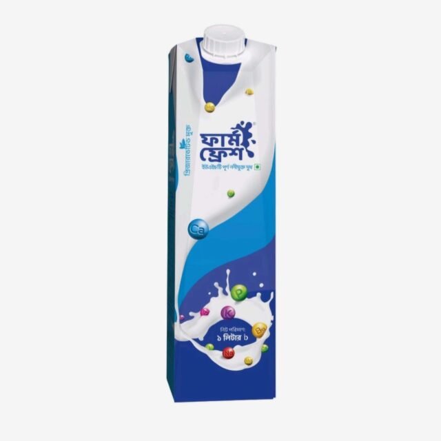 Farm Fresh UHT Whole Milk 1 Liter | ফার্ম ফ্রেশ UHT হোল মিল্ক ১ লিটার