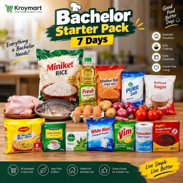 Bachelor Starter Pack — 7 Days | ৭ দিনের ব্যাচেলর এসেনশিয়াল প্যাক